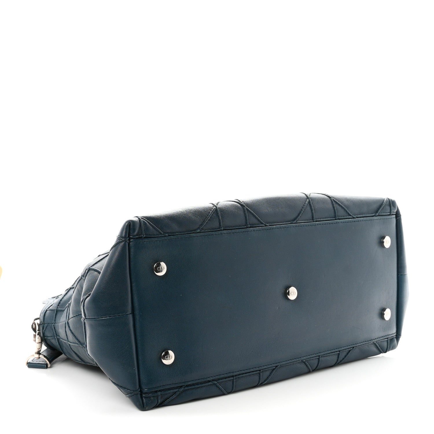 Dior Lambskin Cannage Granville Polochon Blue