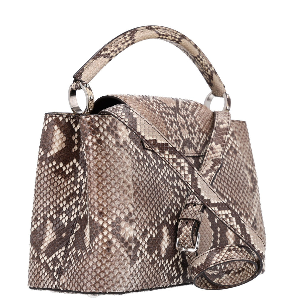 Louis Vuitton Snakeskin Capucines PM Naturel