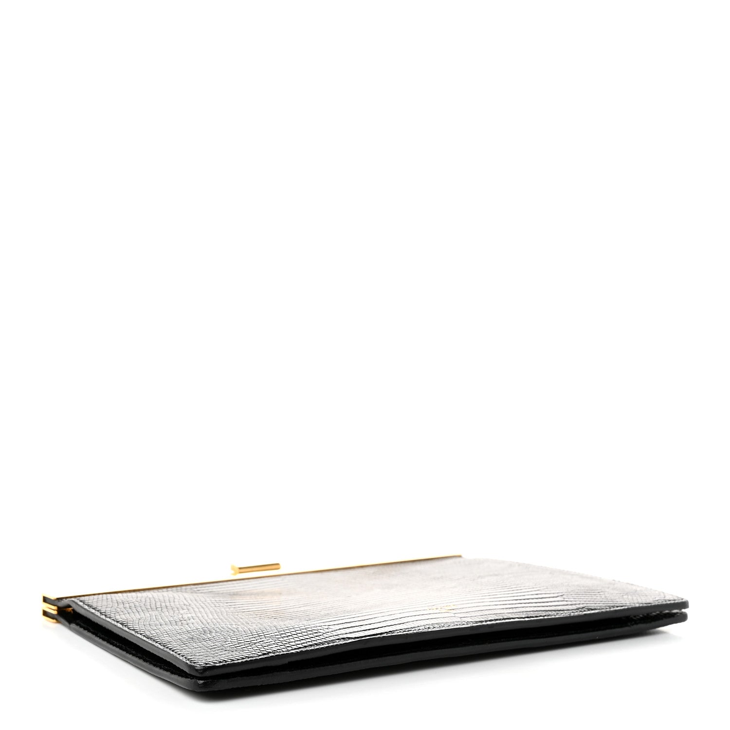 Celine Lizard Mini Clasp Clutch Bag Black