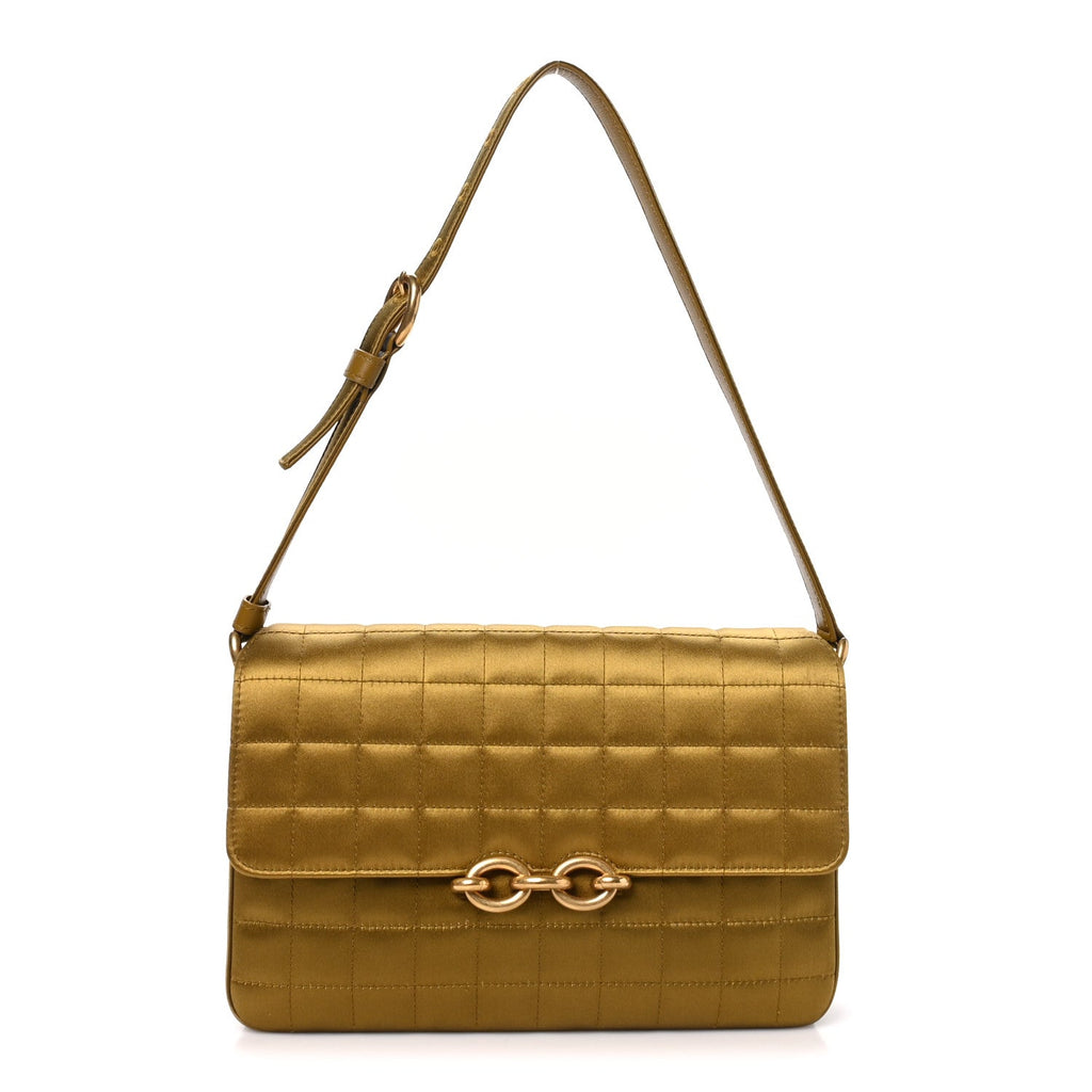 Saint Laurent Carre Quilted Le Maillon Satchel New Jungle