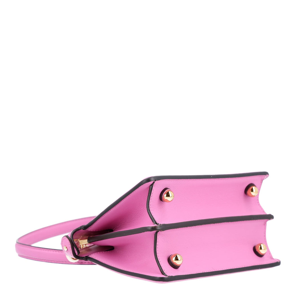 Fendi Shiny Nappa Petite Peekaboo I SEE U Satchel Rosa