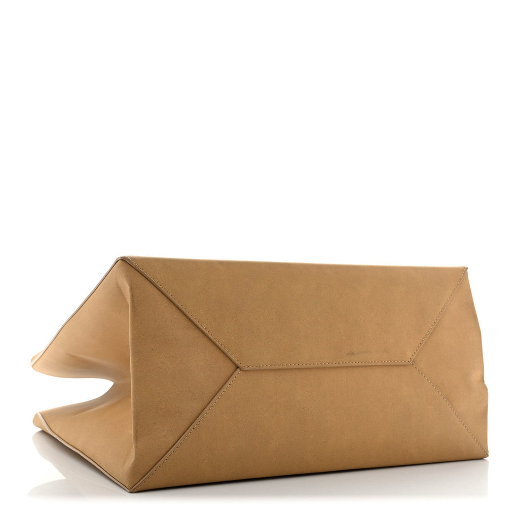 Bottega Veneta Calfskin Brown Bag Tote Kraft