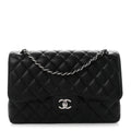 Chanel Caviar Quilted Jumbo Double Flap Black