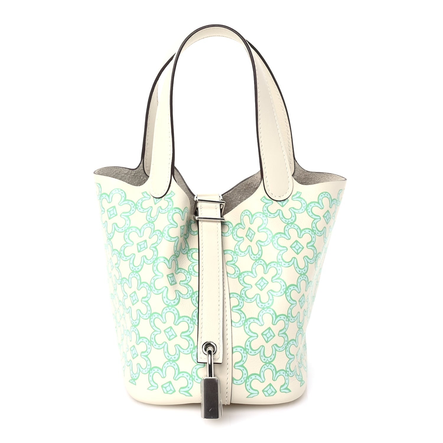 Hermès Swift Micro Lucky Daisy Picotin Lock Nata Vert