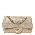 Chanel Iridescent Calfskin Studded Mini Flap Gold