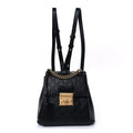 Guccissima Signature Padlock Backpack Black