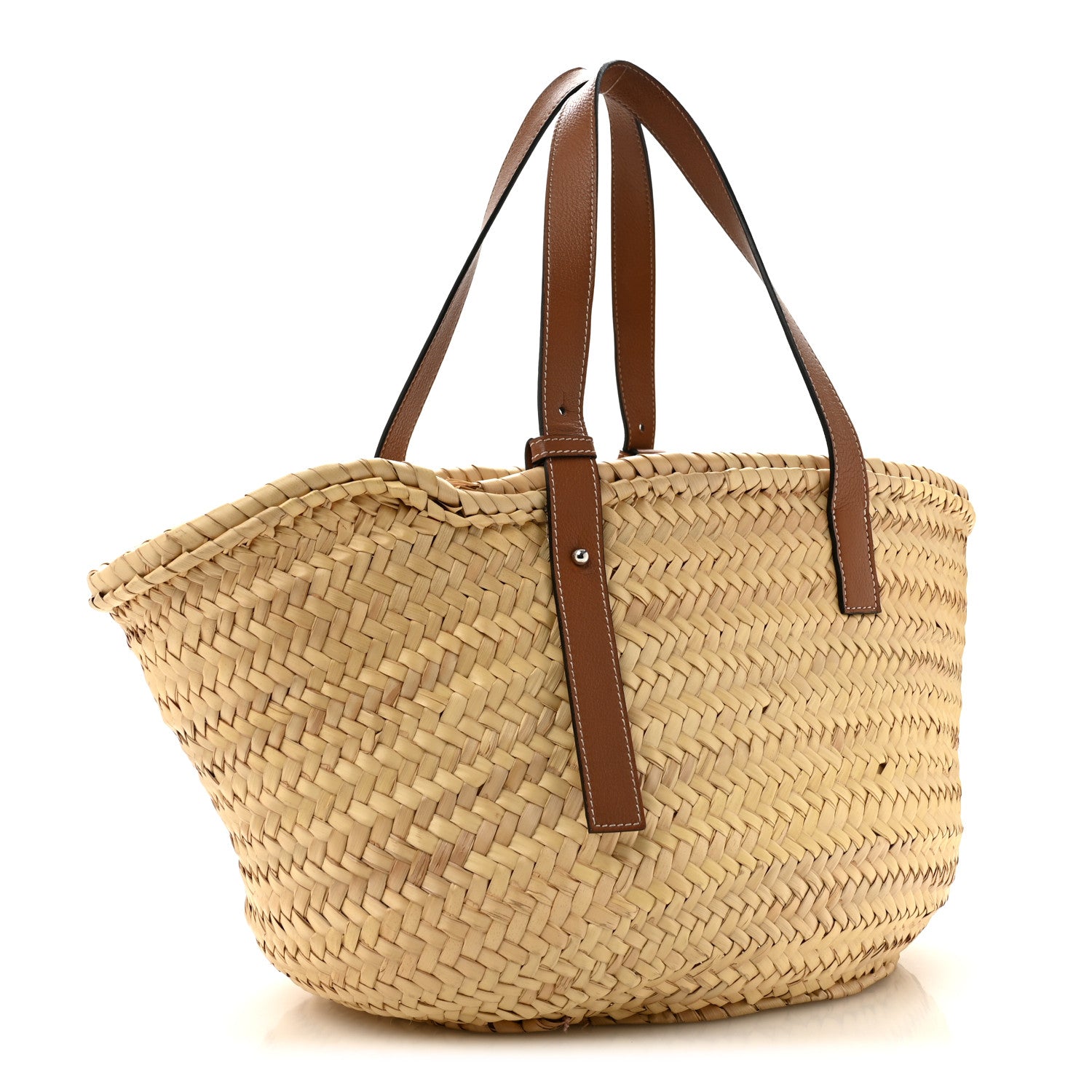 Loewe Raffia Large Basket Tote Bag Natural Tan