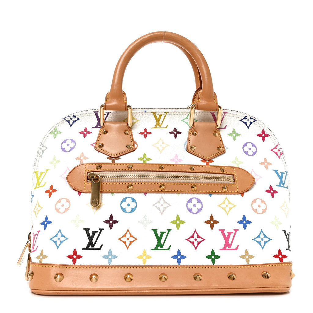 Louis Vuitton Monogram Multicolor Alma White