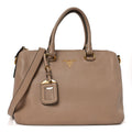 Prada Vitello Phenix Shoulder Bag Cammeo