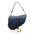 Dior Calfskin Gradient Saddle Bag Indigo Blue