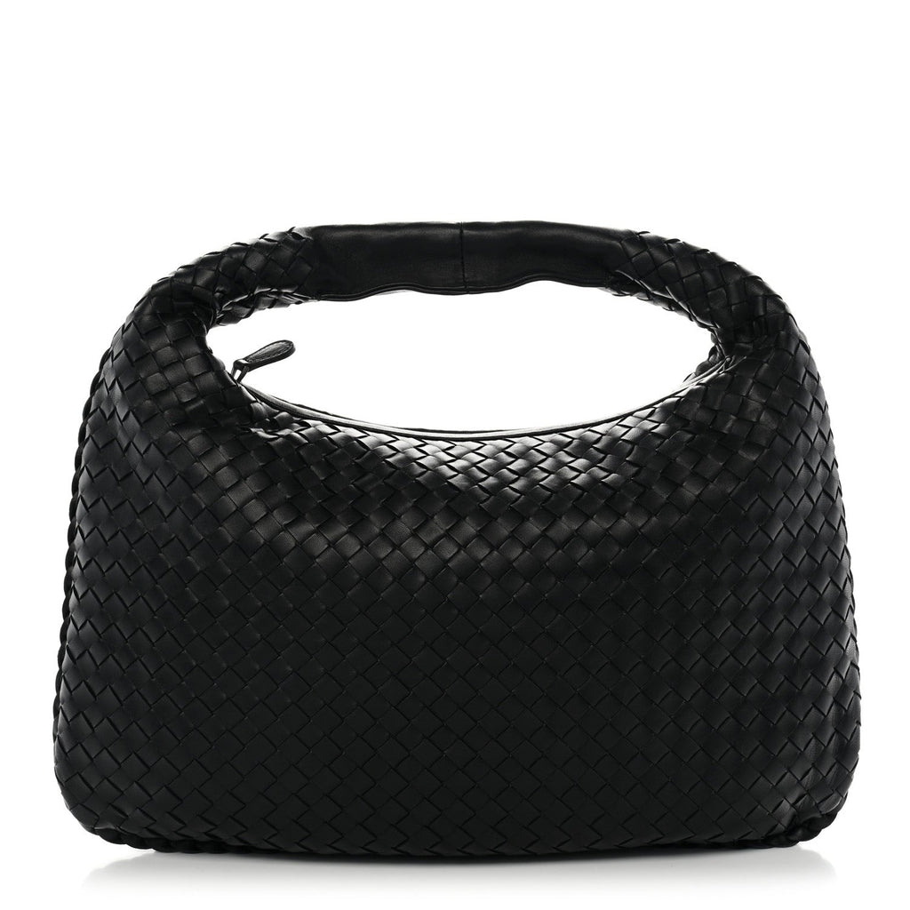 Bottega Veneta Nappa Intrecciato Medium Veneta Hobo Black