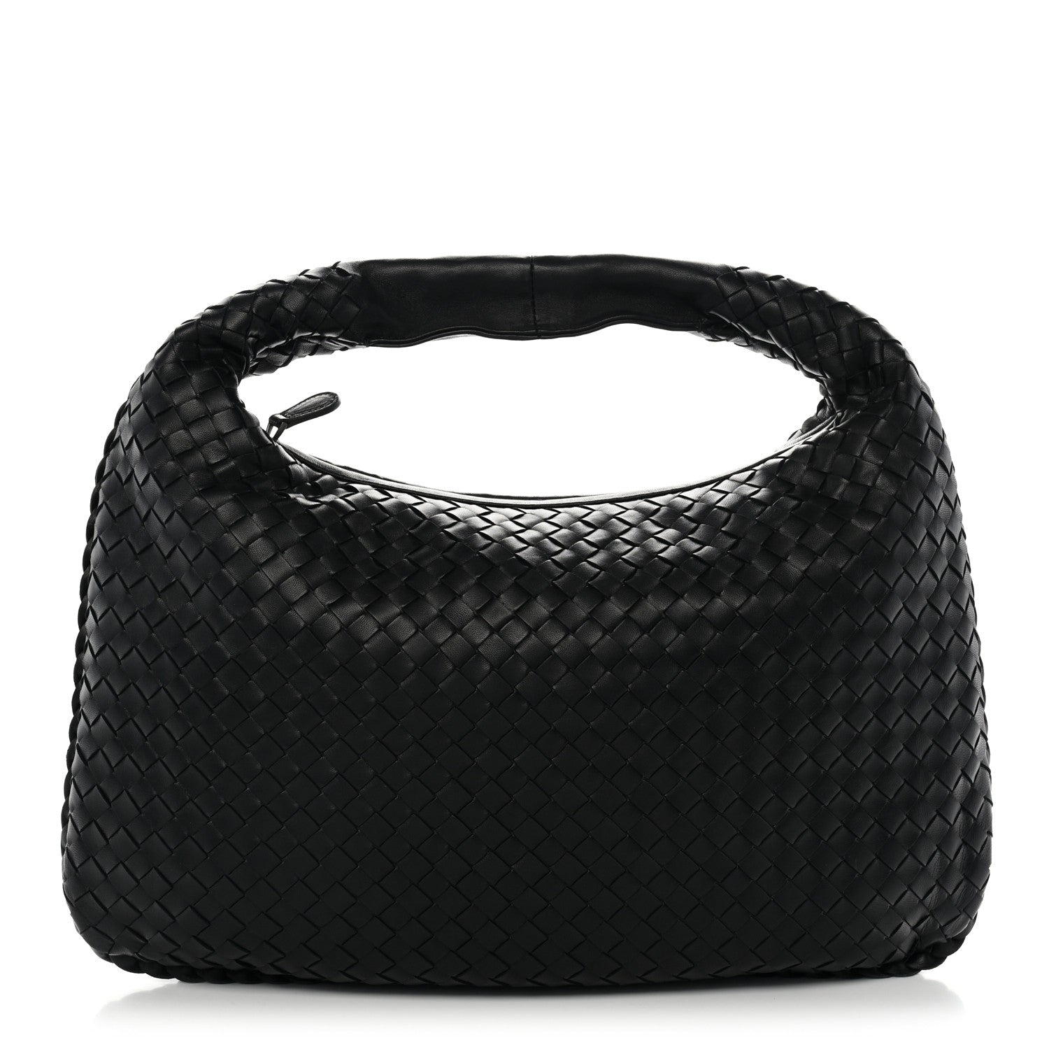 Bottega Veneta Nappa Intrecciato Medium Veneta Hobo Black