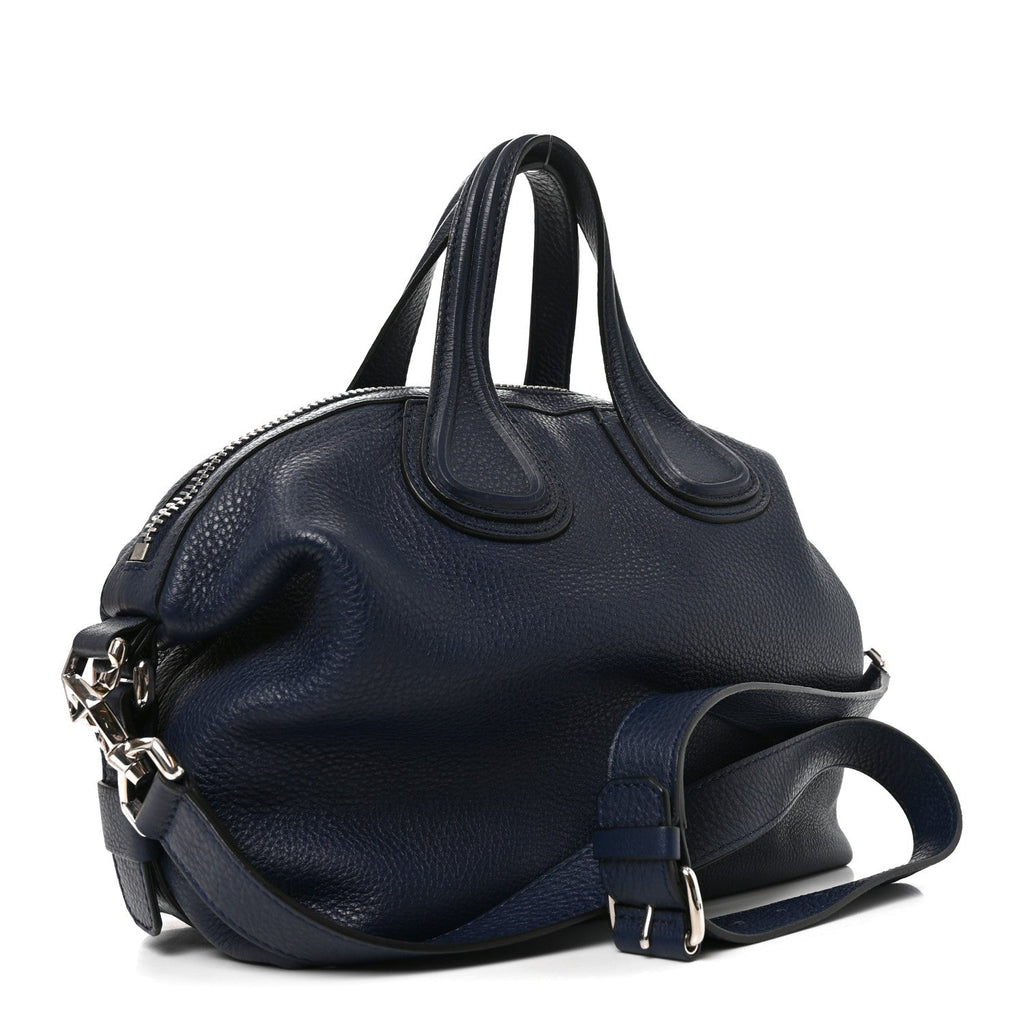 Givenchy Pebbled Calfskin Small Nightingale Night Blue