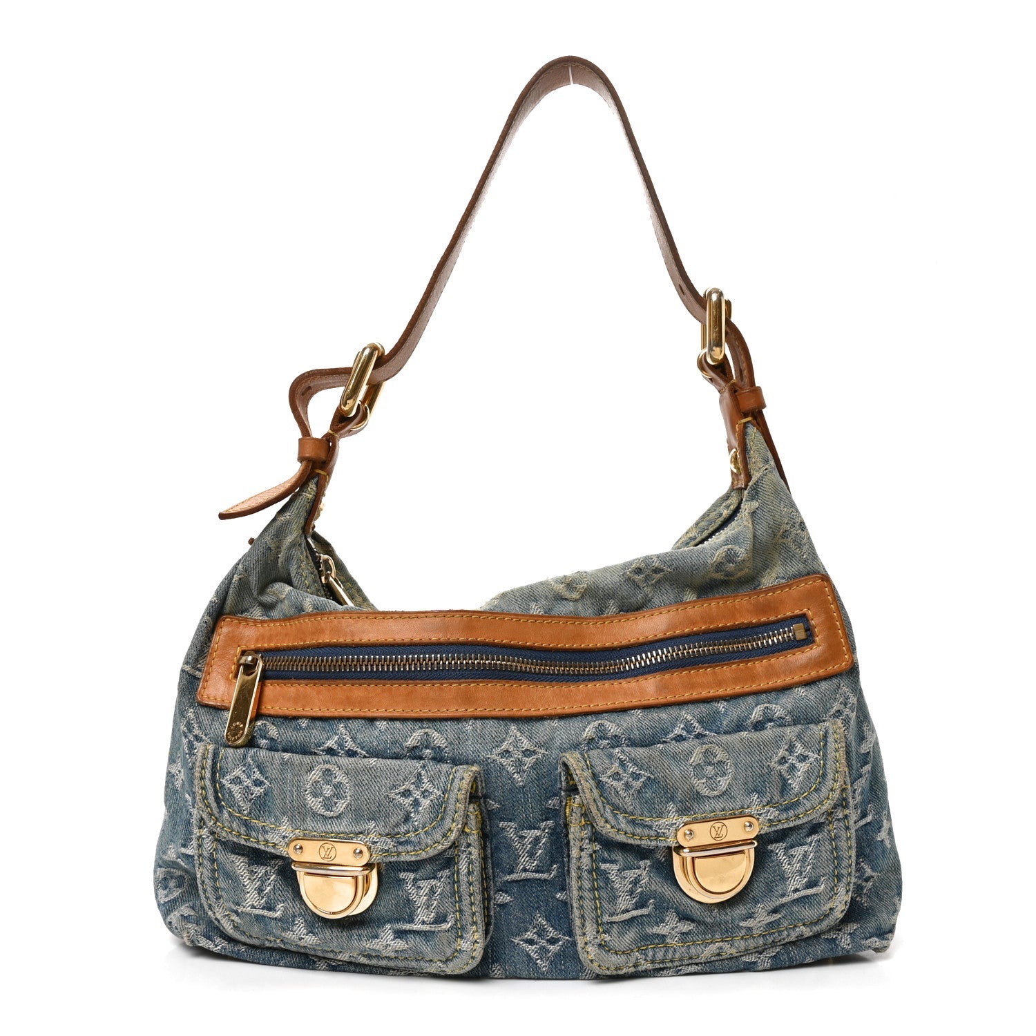 Louis Vuitton Monogram Denim Baggy PM Blue