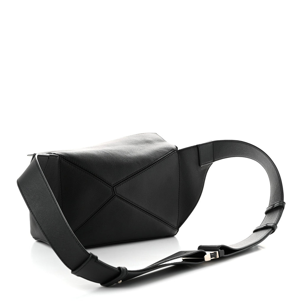 Loewe Calfskin Small Puzzle Bumbag Black