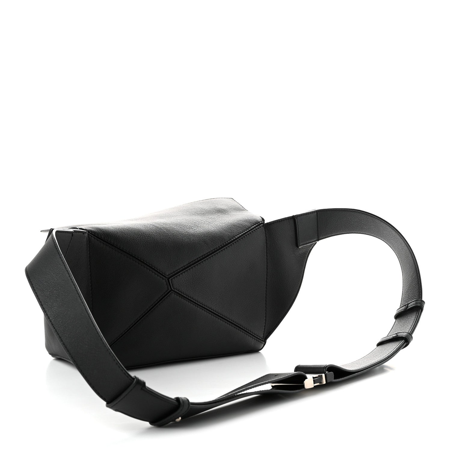 Loewe Calfskin Small Puzzle Bumbag Black
