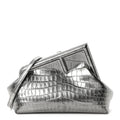 Fendi Crocodile Small Fendi First Silver