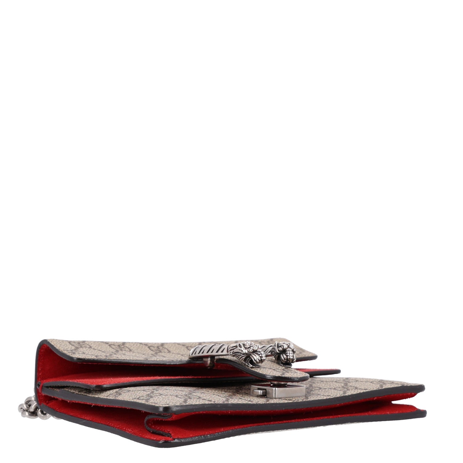 Gucci GG Supreme Monogram Mini Dionysus Shoulder Bag Hibiscus Red