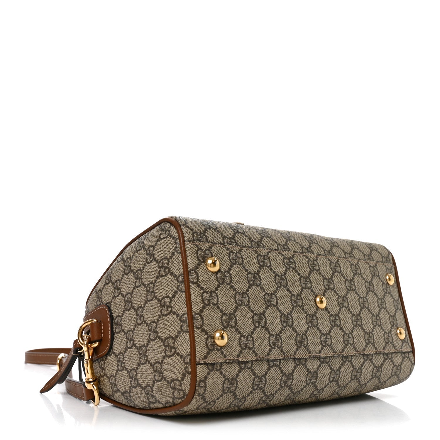 Gucci GG Supreme Monogram Blind for Love Embroidered Small Boston Beige Tuscany