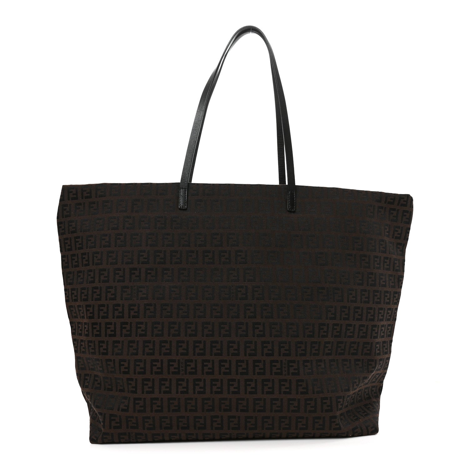 Fendi Zucchino Shopping Tote Tobacco