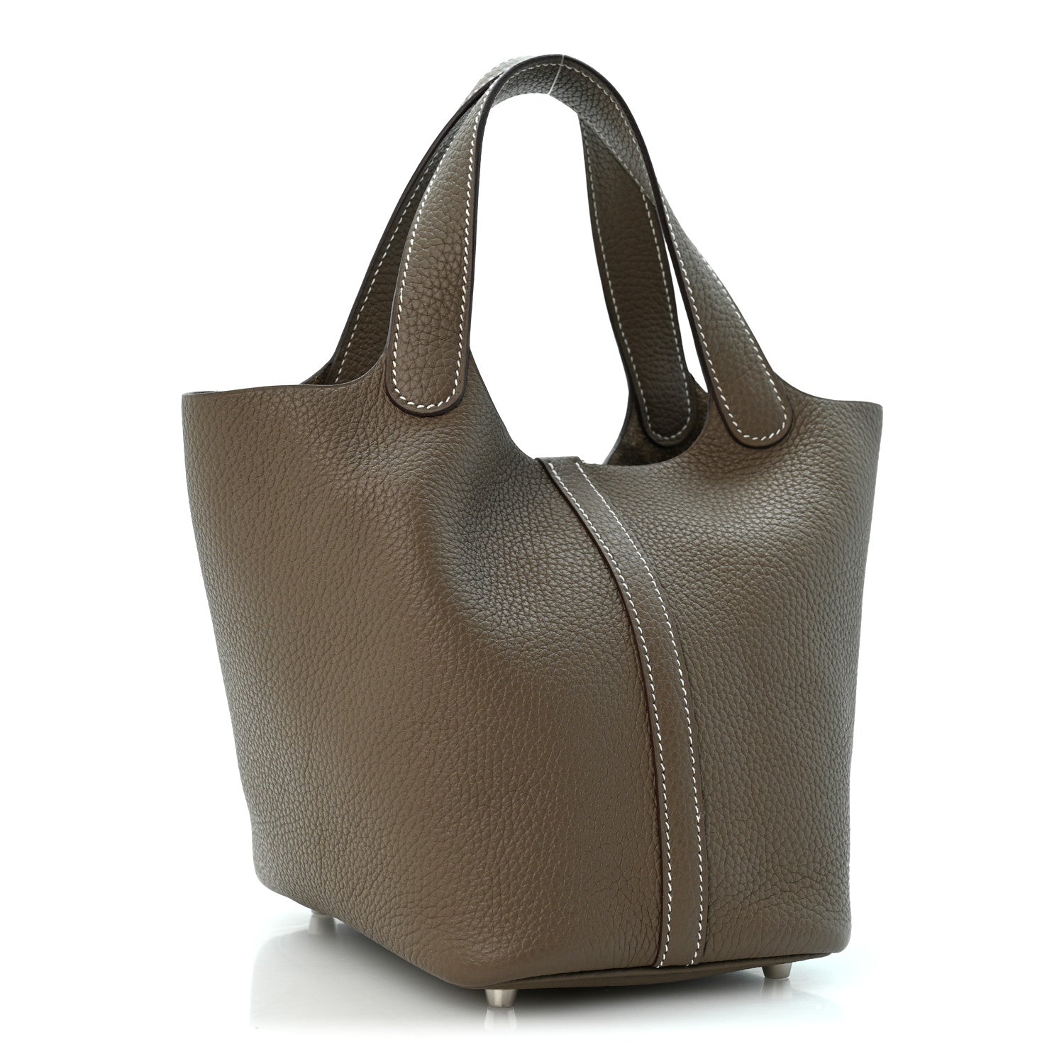 Hermès Taurillon Clemence Picotin Lock 18 PM Etoupe