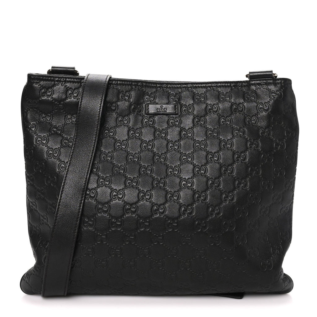 Gucci Guccissima Leather Messenger Bag