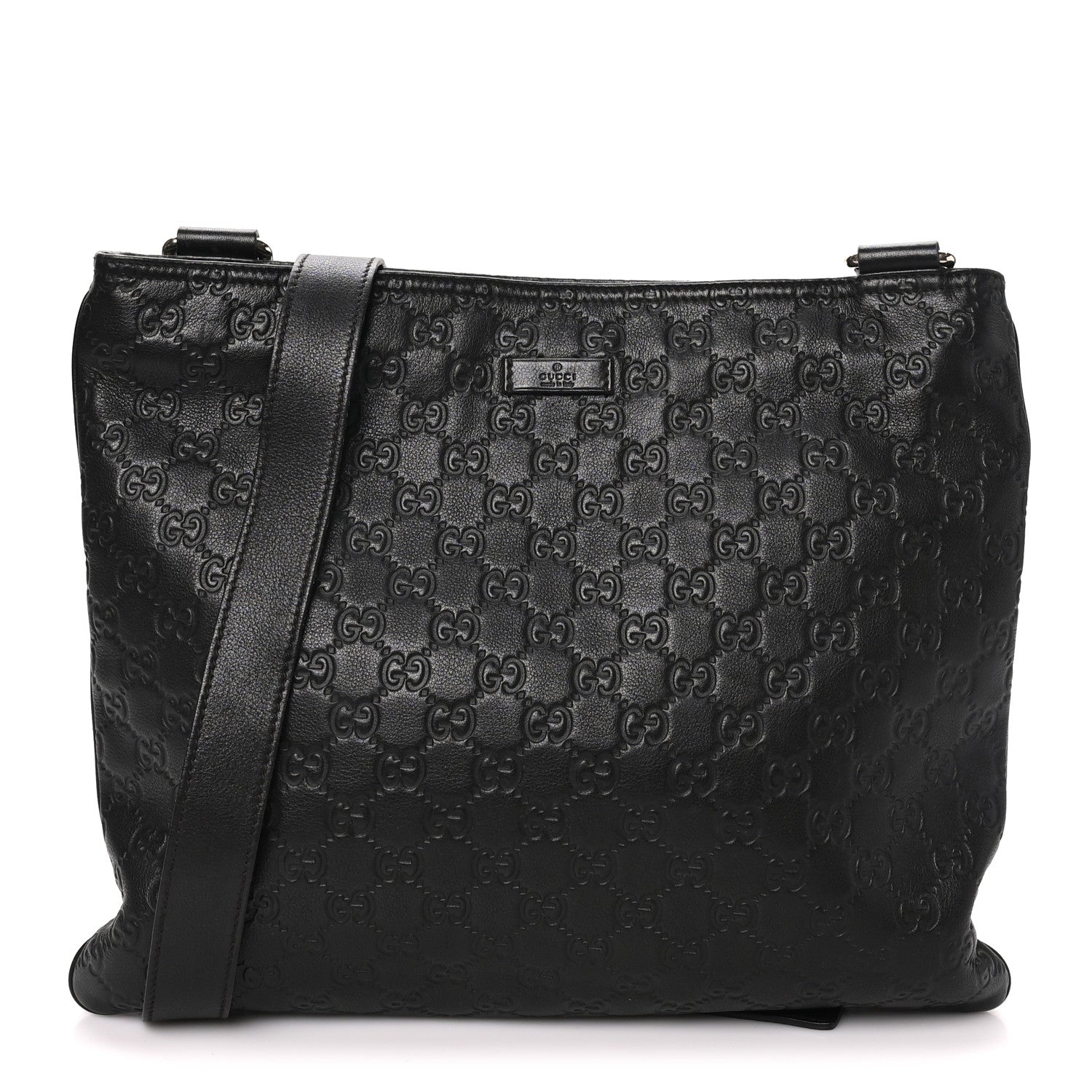 Gucci Guccissima Leather Messenger Bag