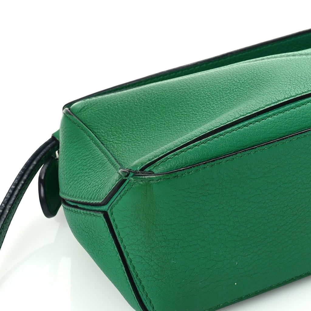 Loewe Calfskin Mini Puzzle Bag Jungle Green