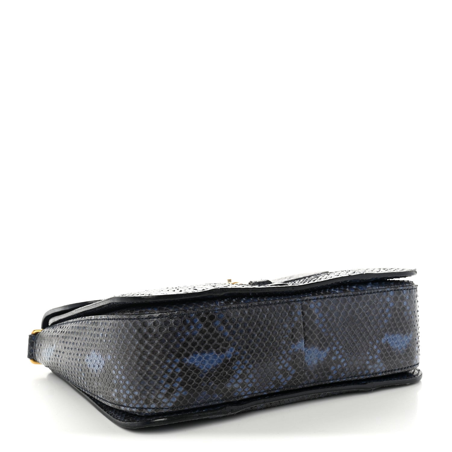 Gucci Snakeskin Small Jackie Shoulder Bag Blue