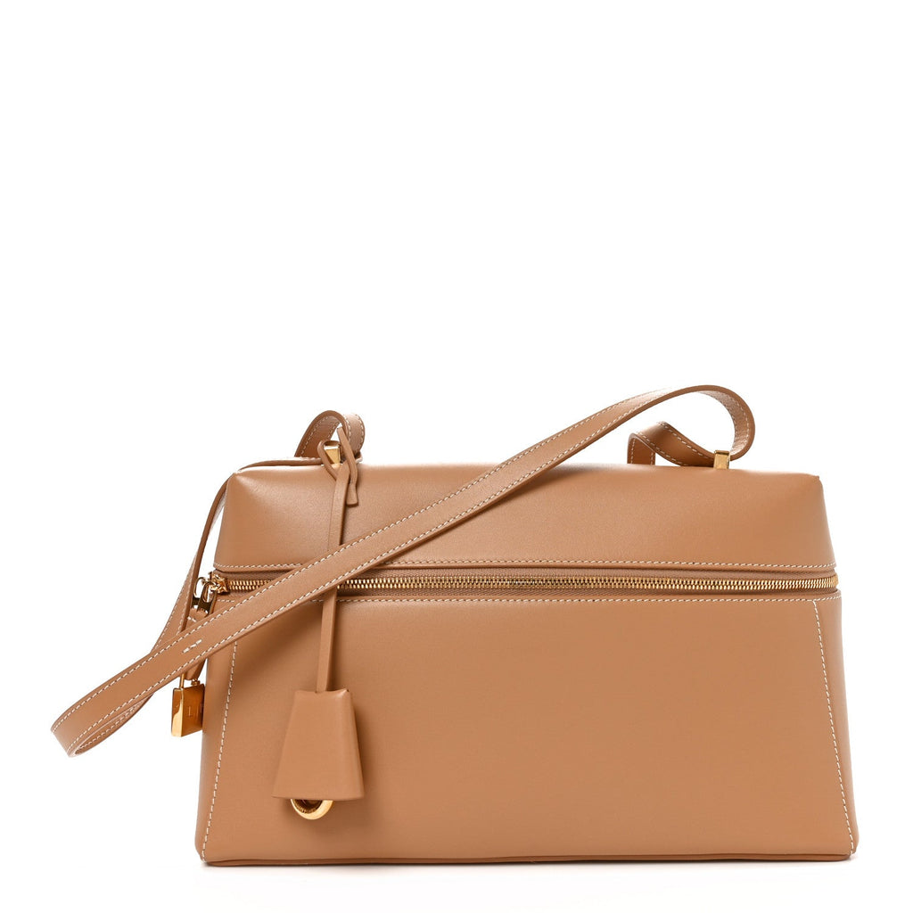 Loro Piana Saddle Calfskin Extra Bag L27 Cream Bignet front view