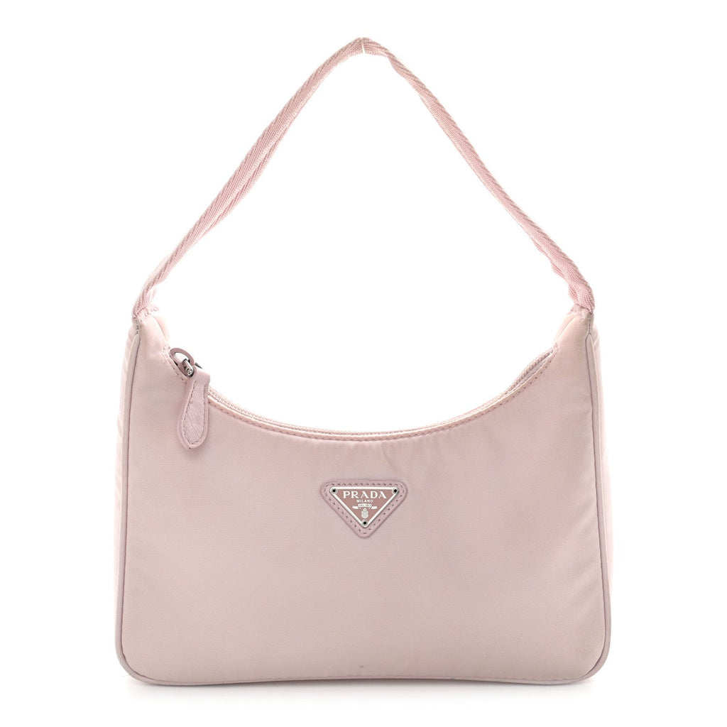 Prada Tessuto Nylon Saffiano Re-Edition 2000 Bag Alabastro