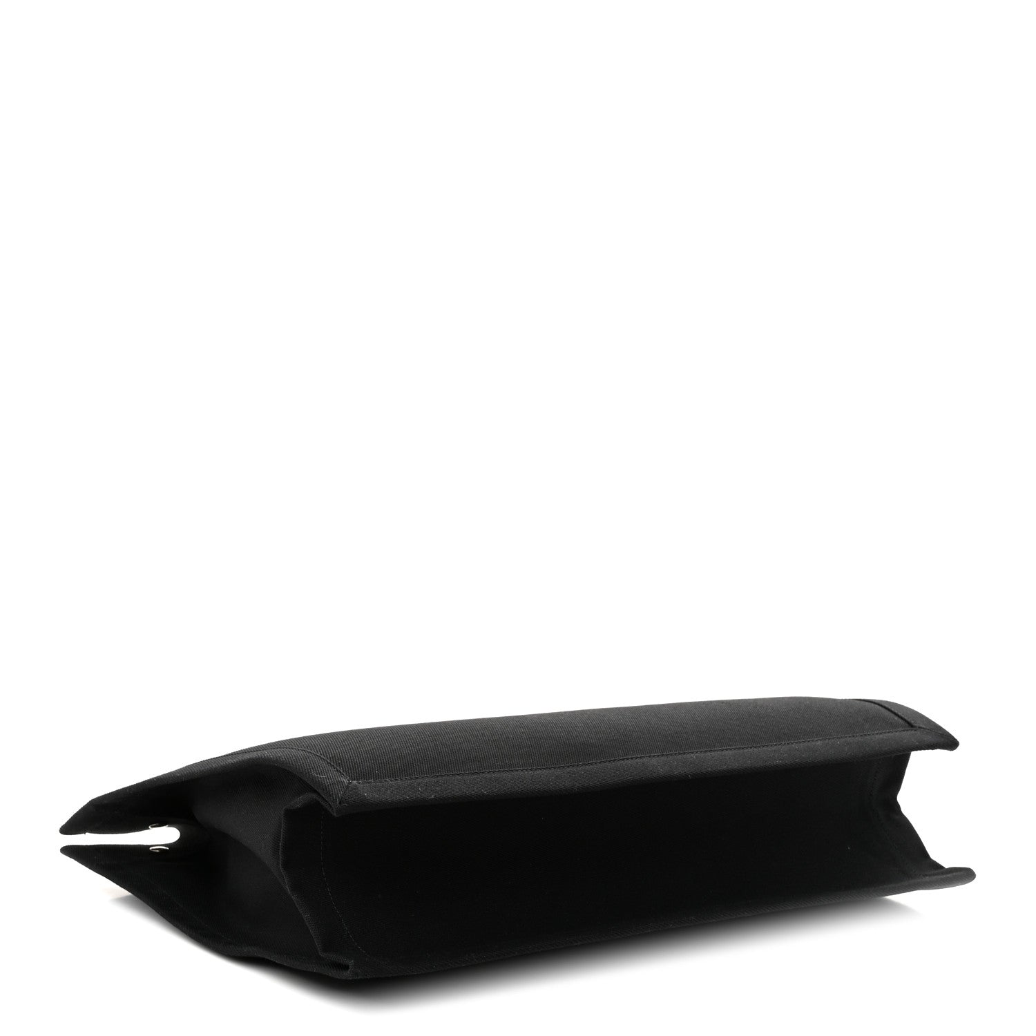 Saint Laurent Linen Calfskin Rive Gauche Tote Black