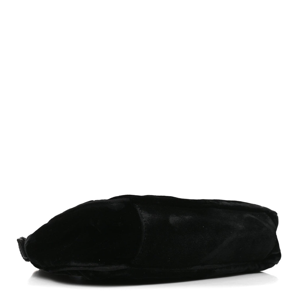 Saint Laurent Velvet Mombasa Small Black