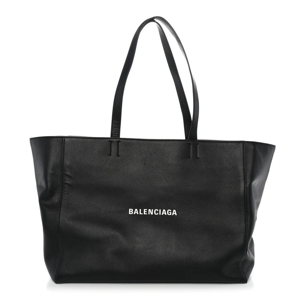Balenciaga Smooth Calfskin Everyday East West Tote Bag Black