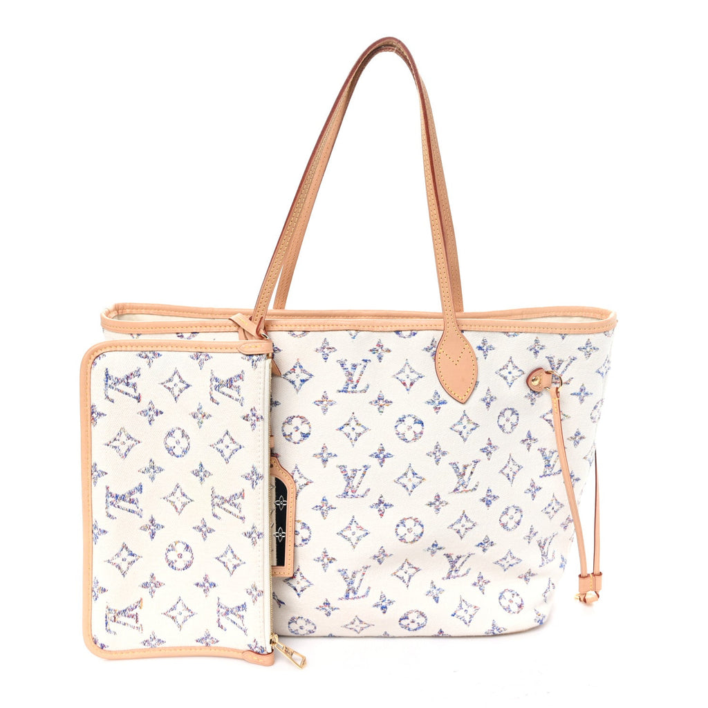 Louis Vuitton Monogram Jacquard Neverfull MM Multicolor Beige