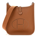 Hermès Taurillon Clemence Evelyne TPM Gold