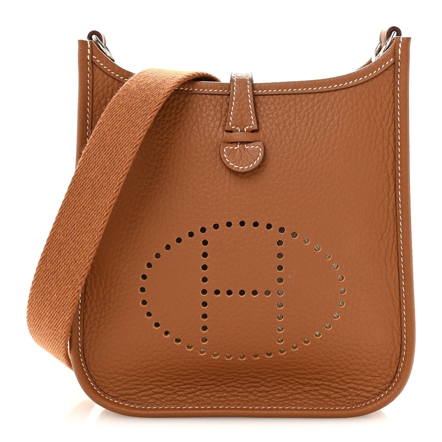 Hermès Taurillon Clemence Evelyne TPM Gold