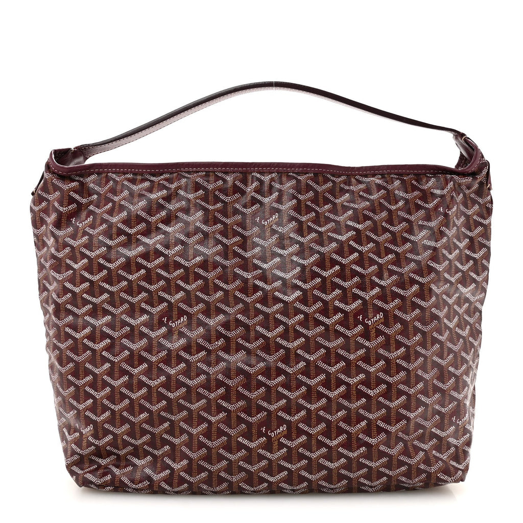 Goyard Goyardine Fidji Zip Hobo Burgundy