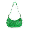 Balenciaga Agneau Arena Small Le Cagole Shoulder Bag Vivid Green