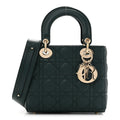 Dior Lambskin Cannage Small My ABCDior Lady Dior Dark Green