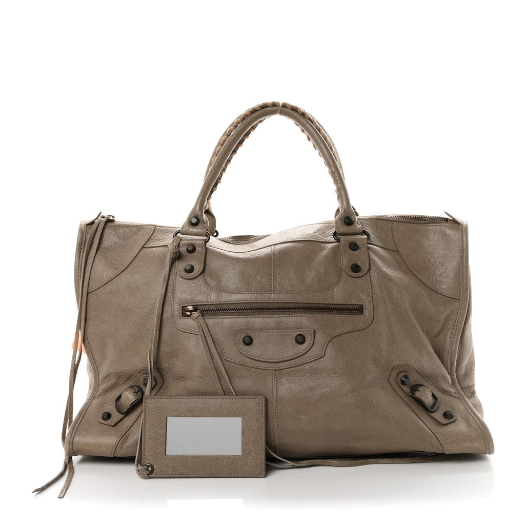 Balenciaga Agneau Classic Hardware Work Papyrus