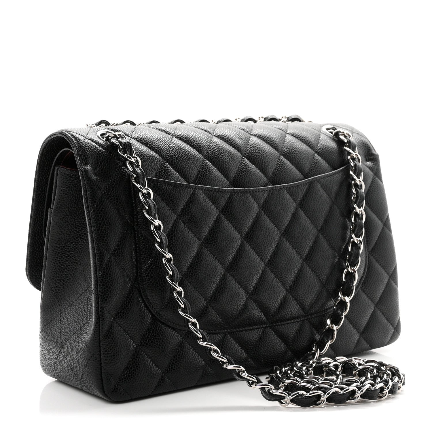 Chanel Caviar Quilted Jumbo Double Flap Black