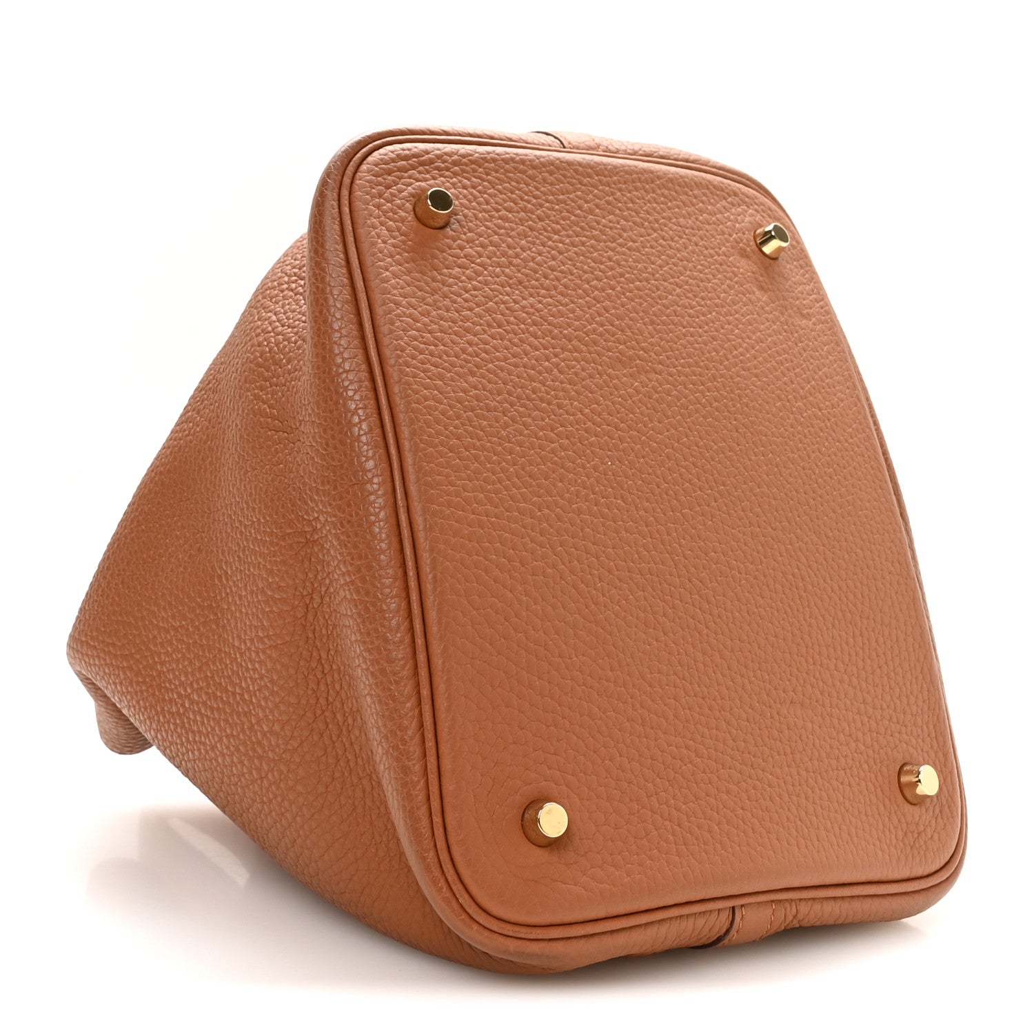 Hermès Taurillon Clemence Matte Alligator Picotin Lock Touch 22 MM Gold