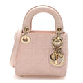 Dior Lambskin Cannage Micro Lady Dior Powder Pink