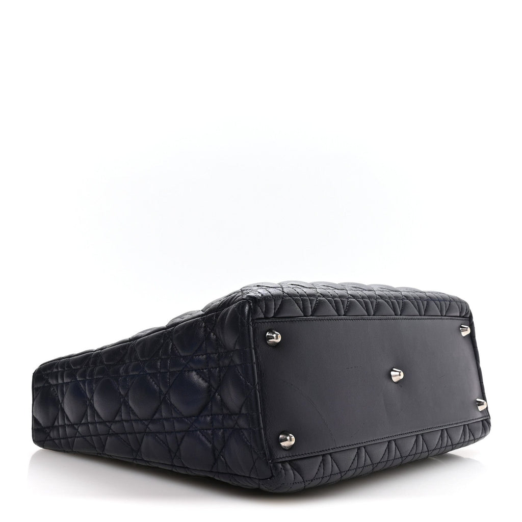 Dior Lambskin Cannage Large Lady Dior Royal Blue