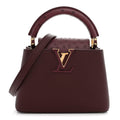 Louis Vuitton Taurillon Ostrich Mini Capucines Bordeaux