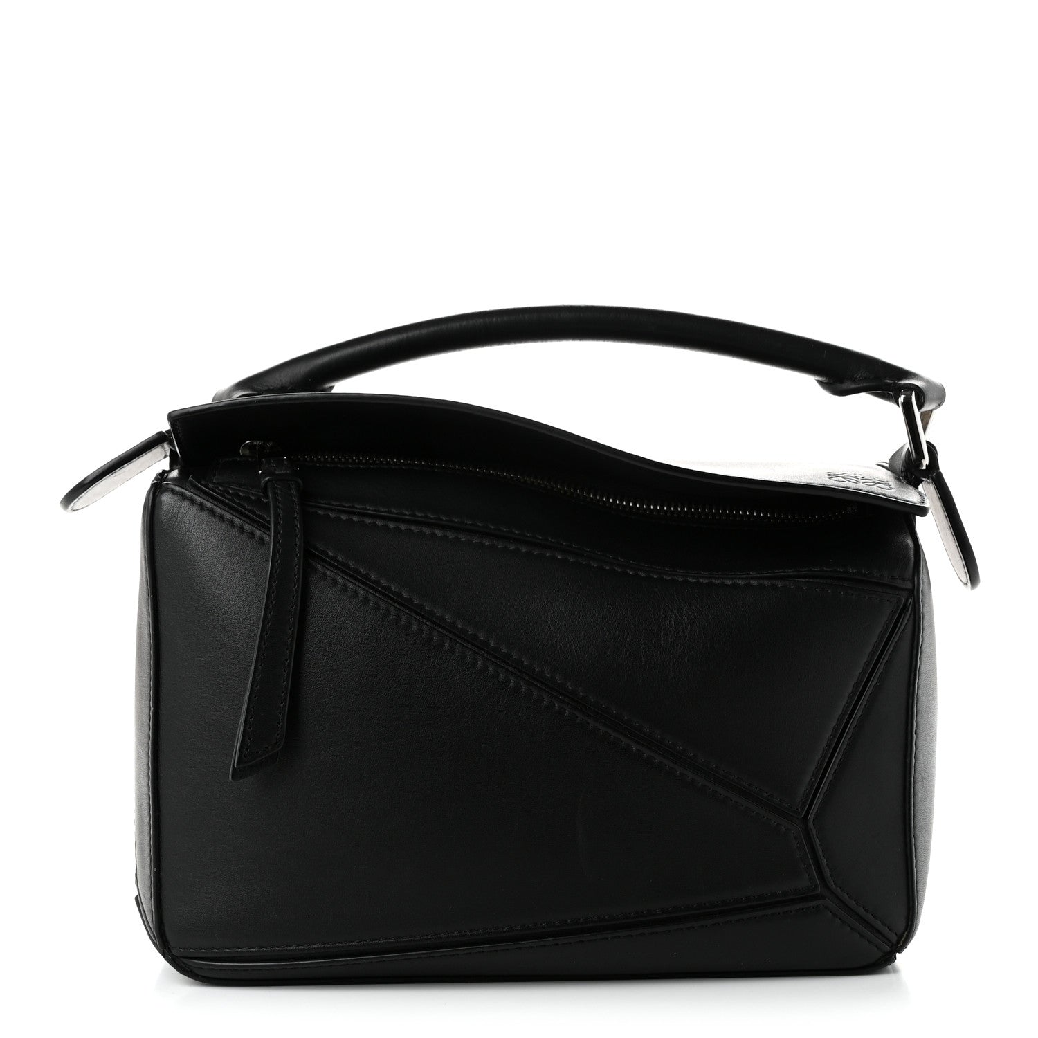Loewe Calfskin Small Puzzle Bag Black