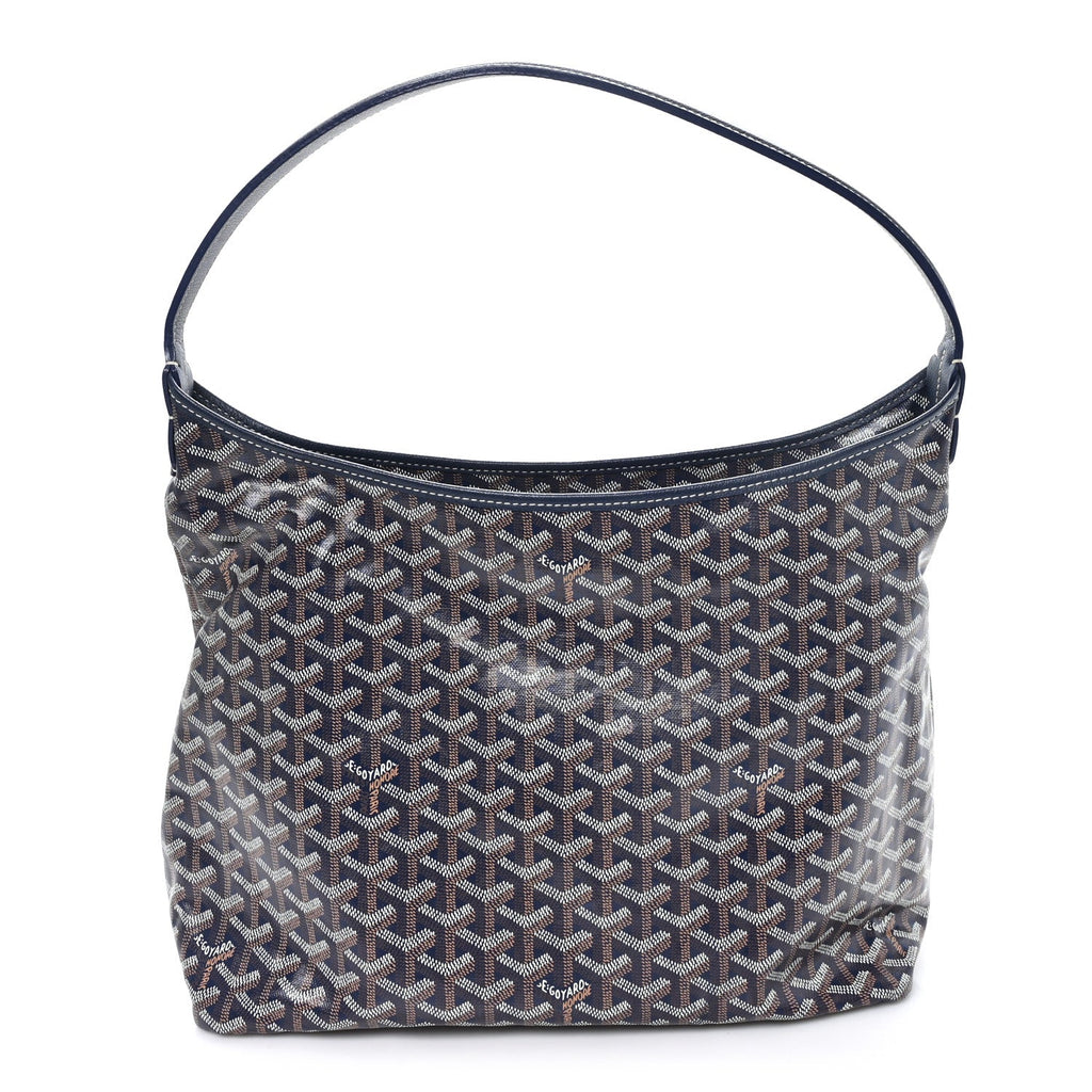 Goyard Goyardine Boheme Hobo Navy Blue front view