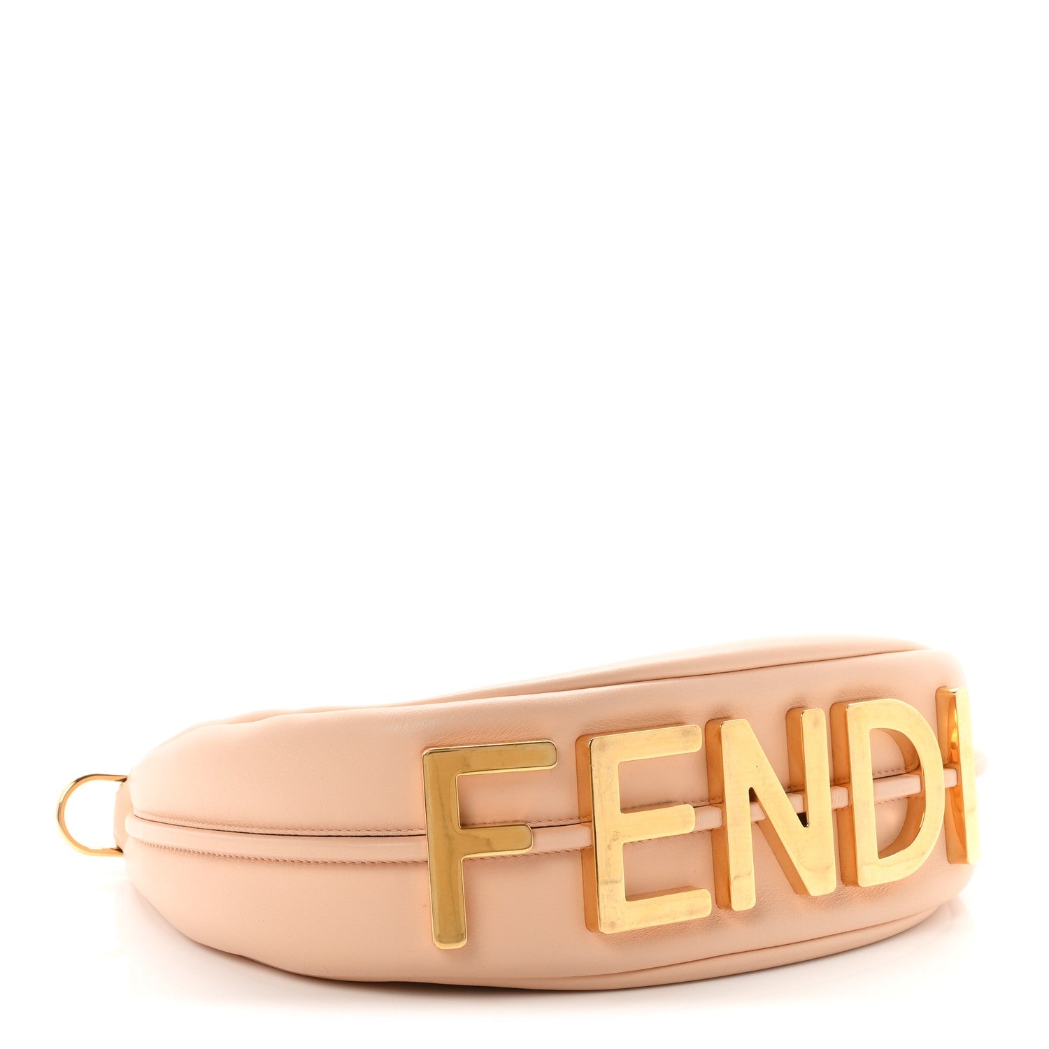Fendi Vitello Grace Matte Small Fendigraphy Hobo Bag Light Rose