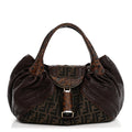 Fendi Zucca Nappa Nuvolata Vitello Tortuga Spy Tobacco Moro